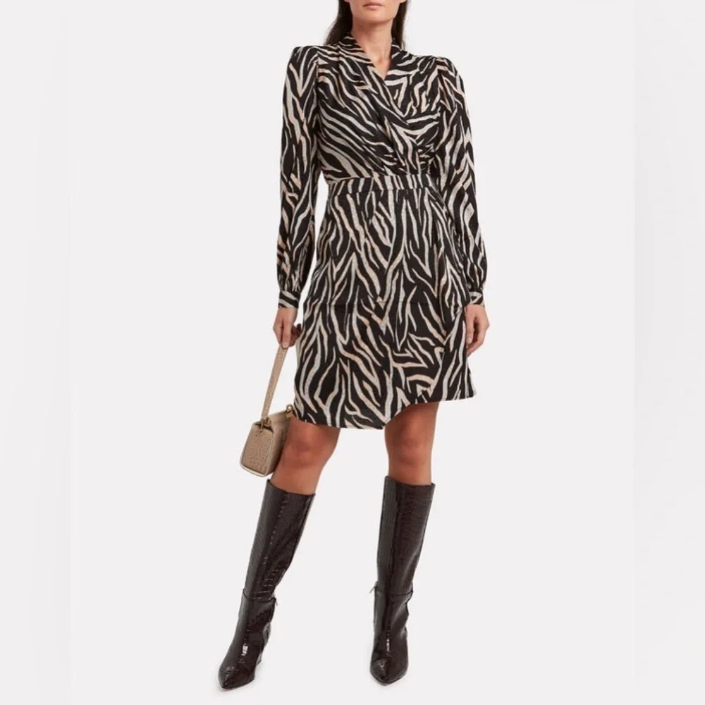 GESTUZ Fei Satin Jacquard Mini Dress size 40 US 8